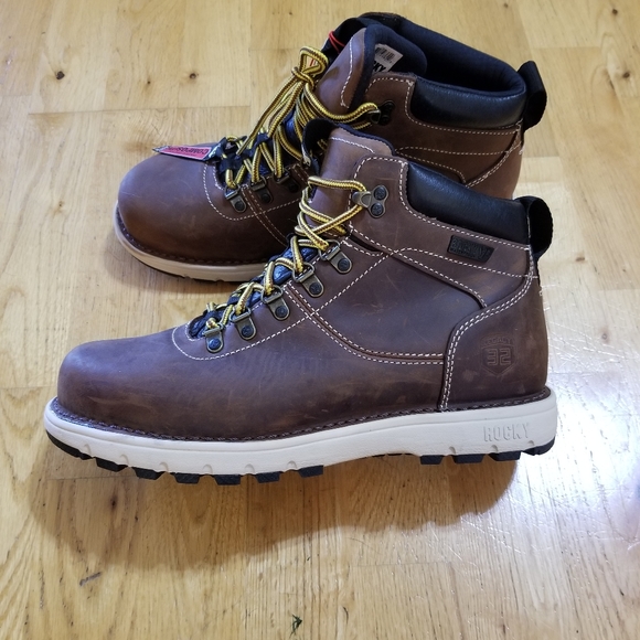 thumbnail image 2 of STC Whiskey Jack 8" Waterproof Work Boots – Leather & PU Nylon, Composite Toe, Oil-Resistant, Insulated 2 of 13